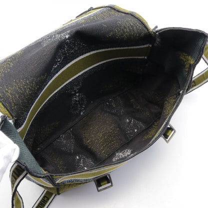 Dior Camp Crossbody Bag Canvas Khaki Green Multicolor Logo