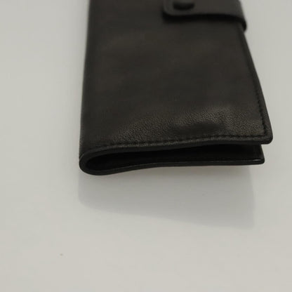 Bottega Veneta Pouch Leather Black Auth