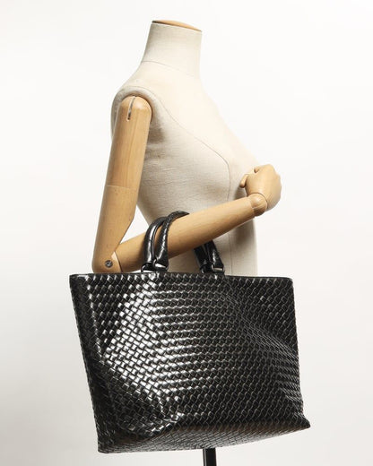 Bottega Veneta Patent Intrecciato Tote Bag