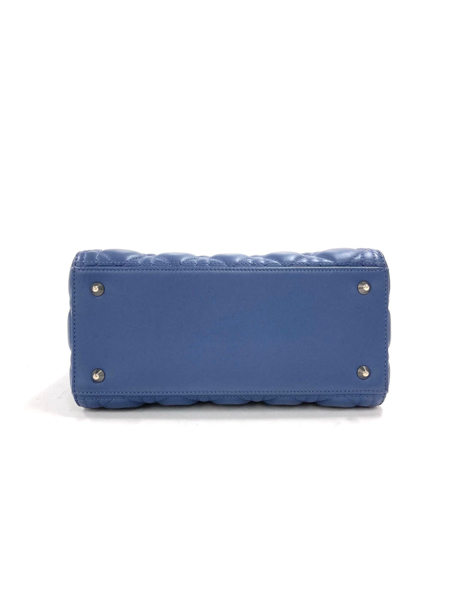 Dior Medium Lady Dior Blue,Leather WSS