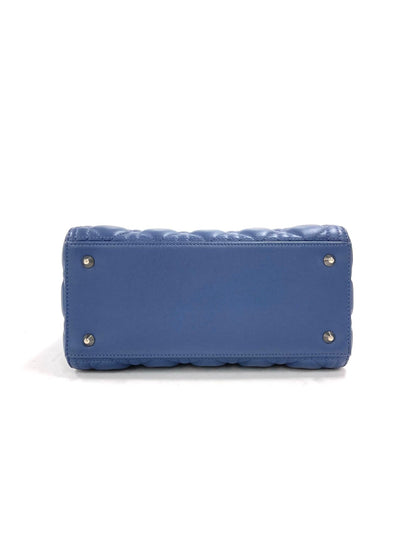 Dior Medium Lady Dior Blue,Leather WSS