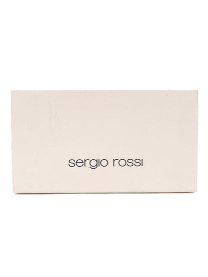 Sergio Rossi Orange Leather High-Heeled Pumps Size 39 Excellent