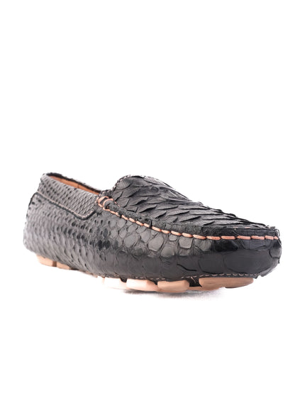 Excellent Easy by Loriblu Black Leather Loafers Size 37