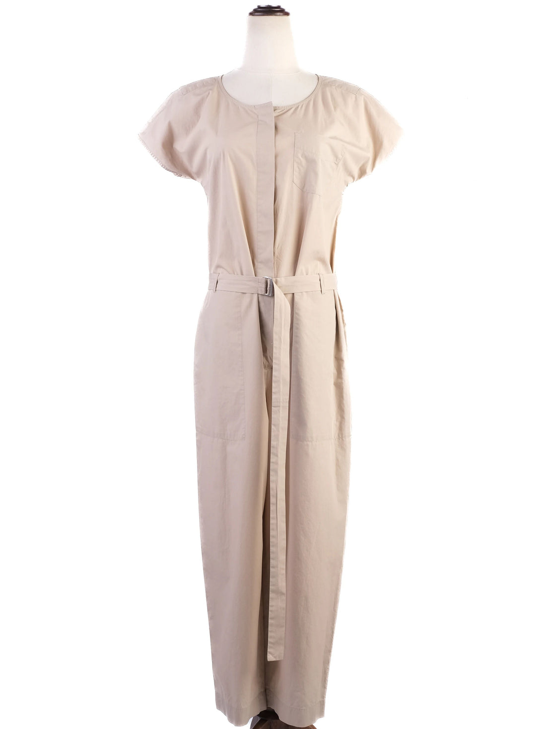 Excellent Weekend MaxMara White Cotton Jumpsuit Size S