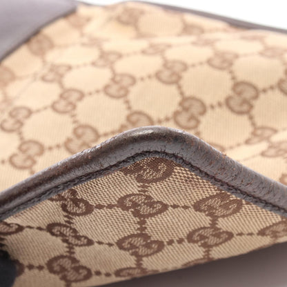 Gucci Gg Canvas Shoulder Bag Beige Brown Canvas 27639