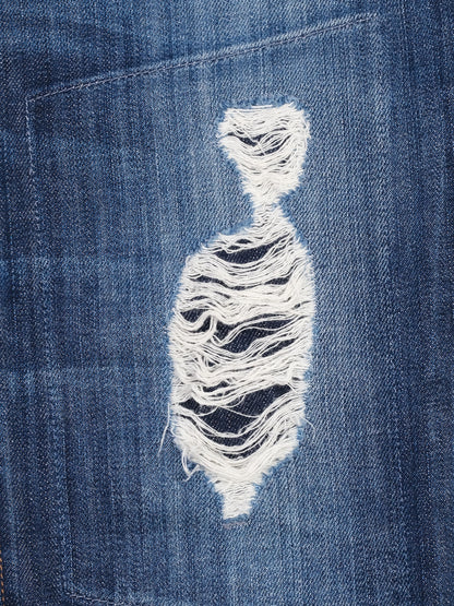 Excellent J Brand Blue Ripped Denim Jeans Women Size N/A