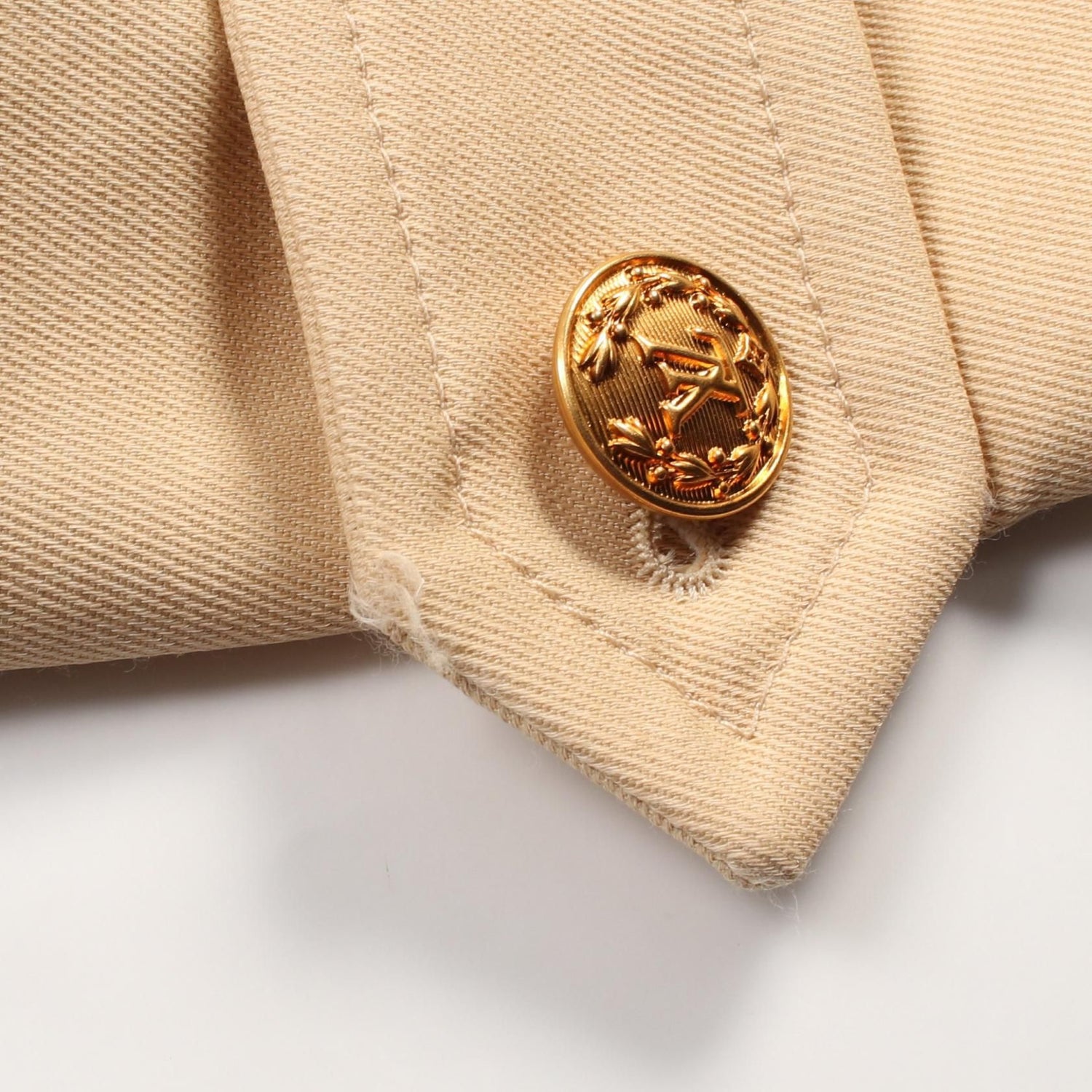 Louis Vuitton Belt Color Lv Button Beige Trench Coat Rw 231w Us 8 Focx 27