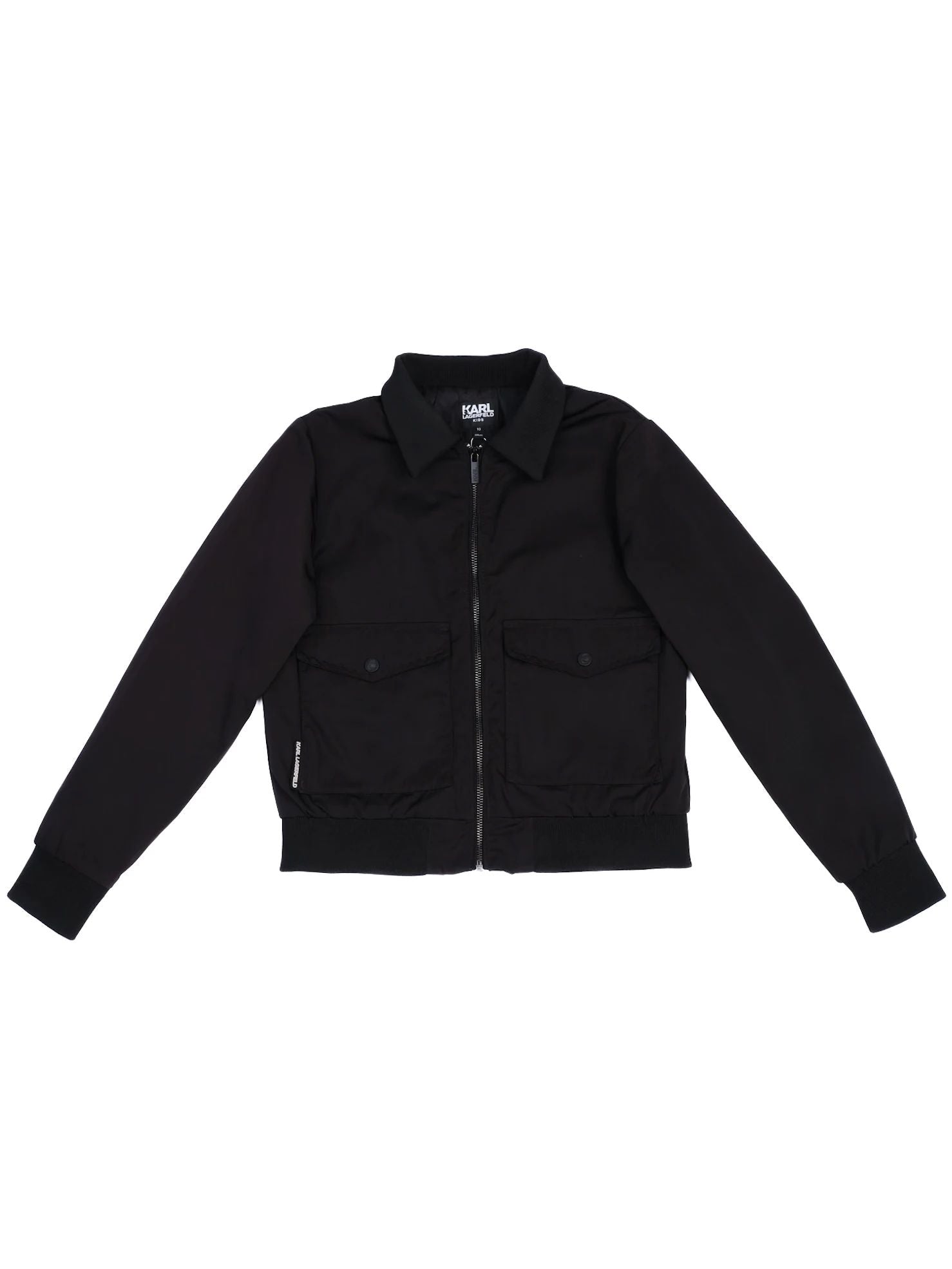Excellent Karl Lagerfeld Kids Black Jacket Size 10