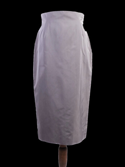 Excellent Hugo Boss Gray Pencil Skirt Polyester Size S
