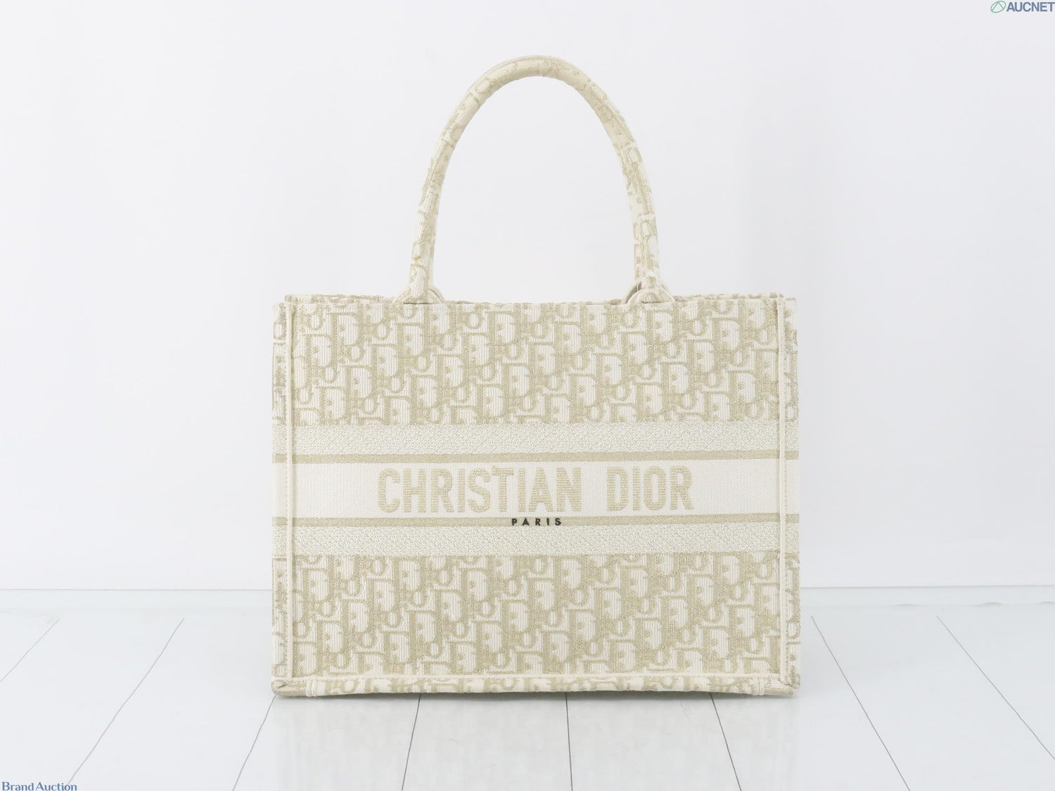 Christian Dior Medium Book Tote Bag, Canvas