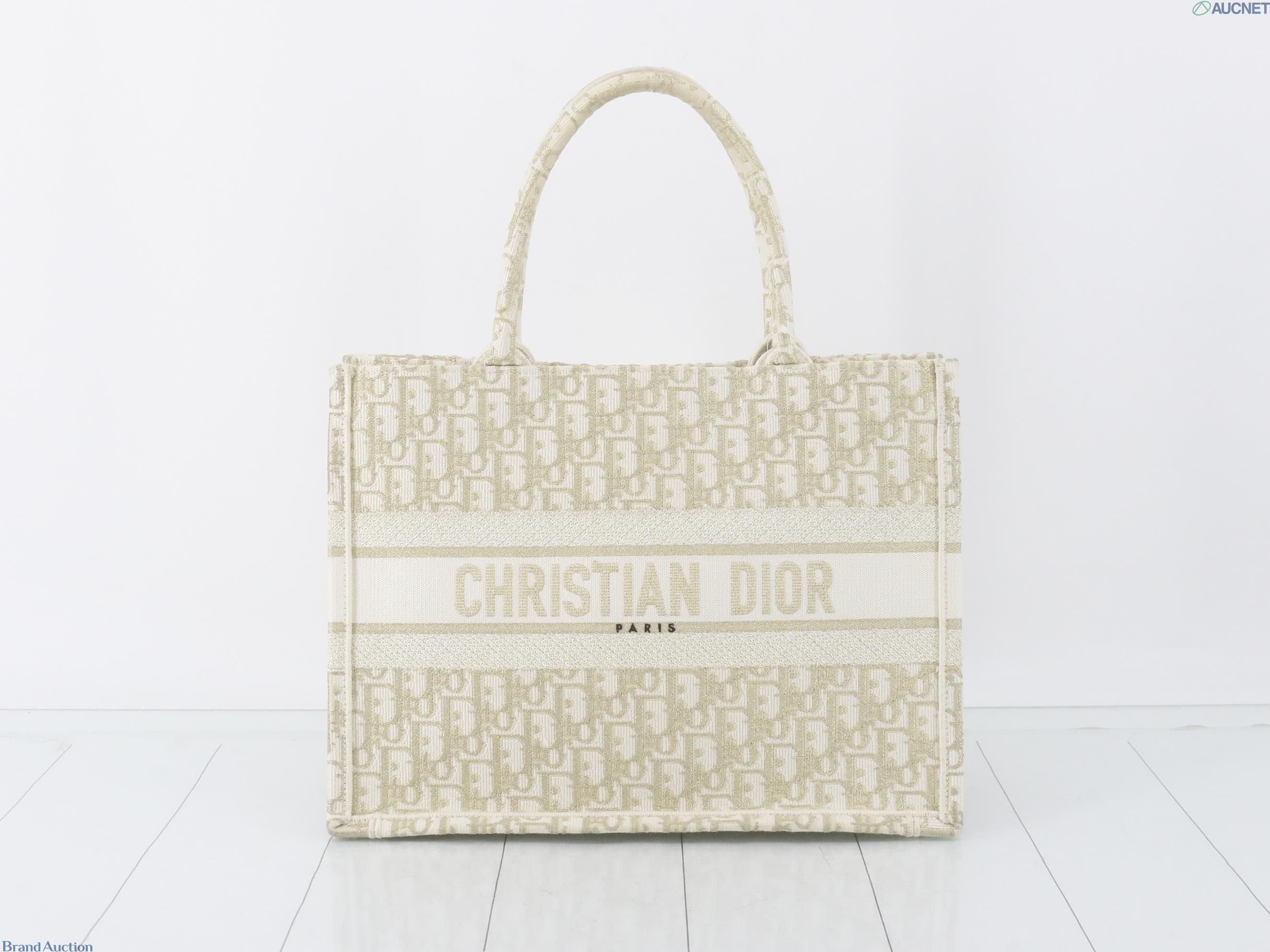 Christian Dior Medium Book Tote Bag, Canvas