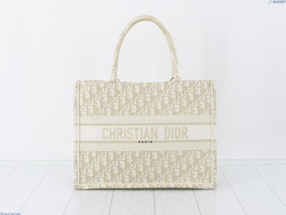 Christian Dior Medium Book Tote Bag, Canvas