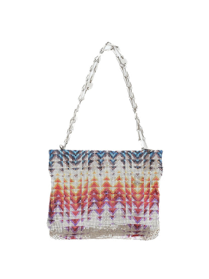 Excellent Paco Rabanne Metallic Mesh Handbag Combined Colors