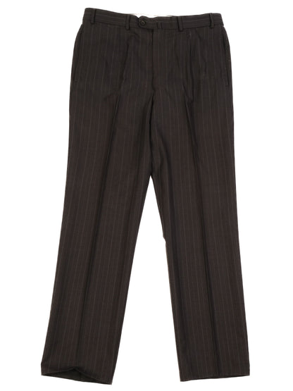 Excellent Ermenegildo Zegna Black Wool Suit Jacket Size L