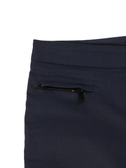 Excellent Dolce Gabbana Navy Blue Nylon Pants with Zippered Pockets