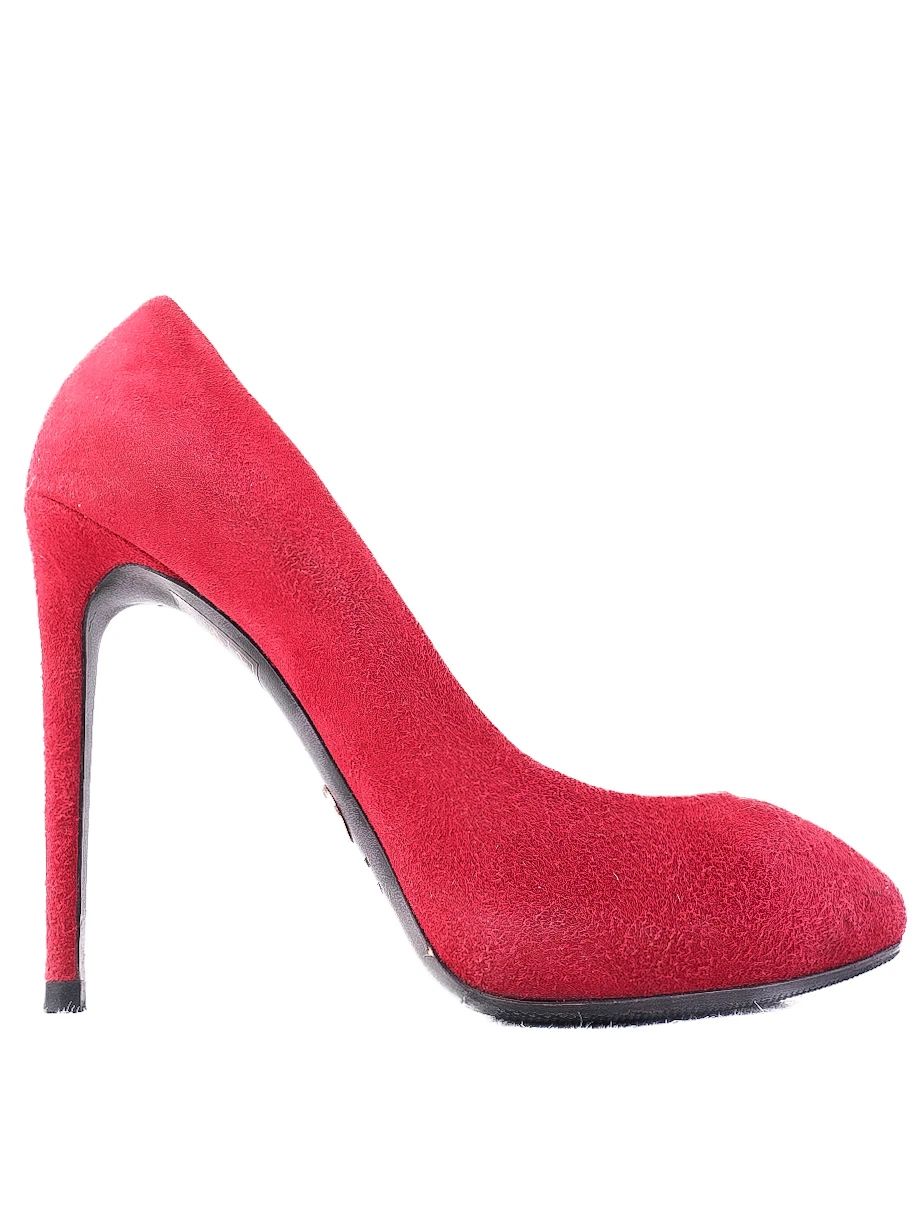 Excellent Dolce Gabbana Red Leather High-Heeled Shoes Size 38.5