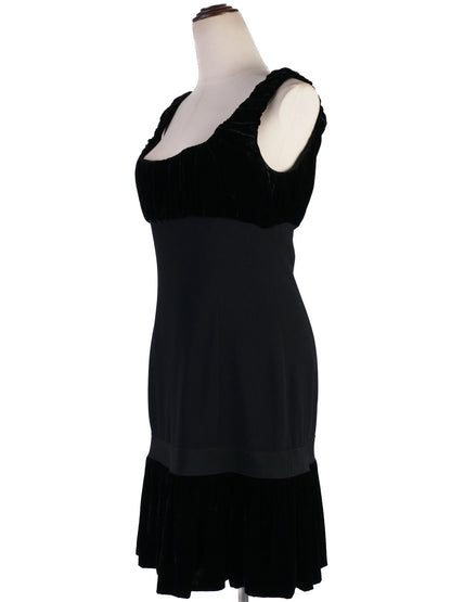 Moschino Black Sleeveless Dress Excellent Condition Viscose