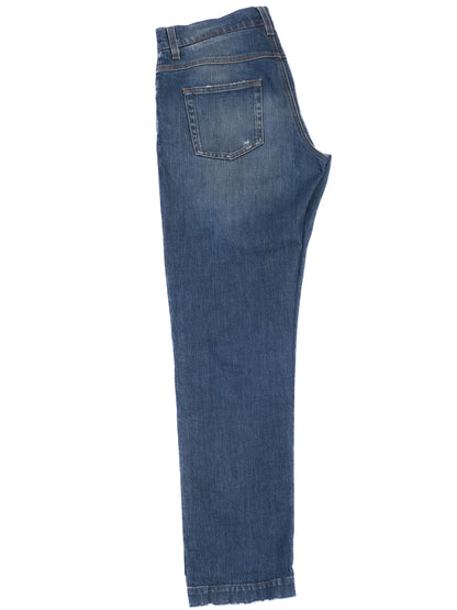 Excellent Dolce Gabbana Blue Distressed Jeans Size S