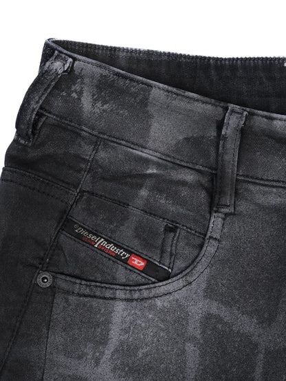 Excellent Diesel Gray Jeans Women Patterned Polyester Size N/A