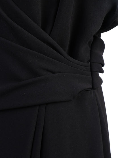 Max Mara Pianoforte Black Lace Long Dress Size L Excellent Condition