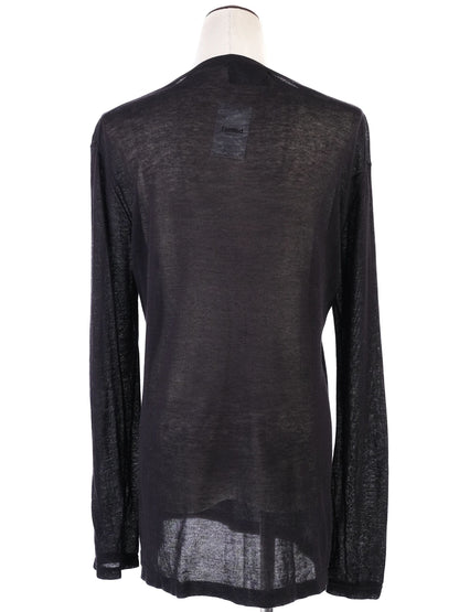 Excellent Markus Lupfer Black Cotton Long Sleeve Shirt Size S