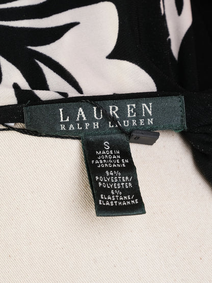 Excellent Ralph Lauren Black Floral Dress Size S Women&