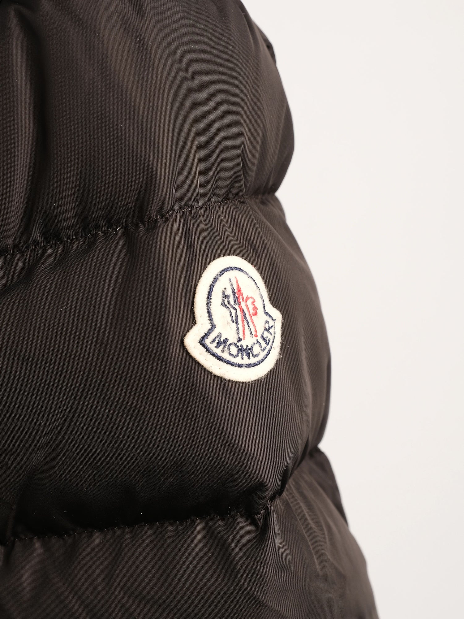 Perfect Moncler Blue Hooded Puffer Coat Nylon Women