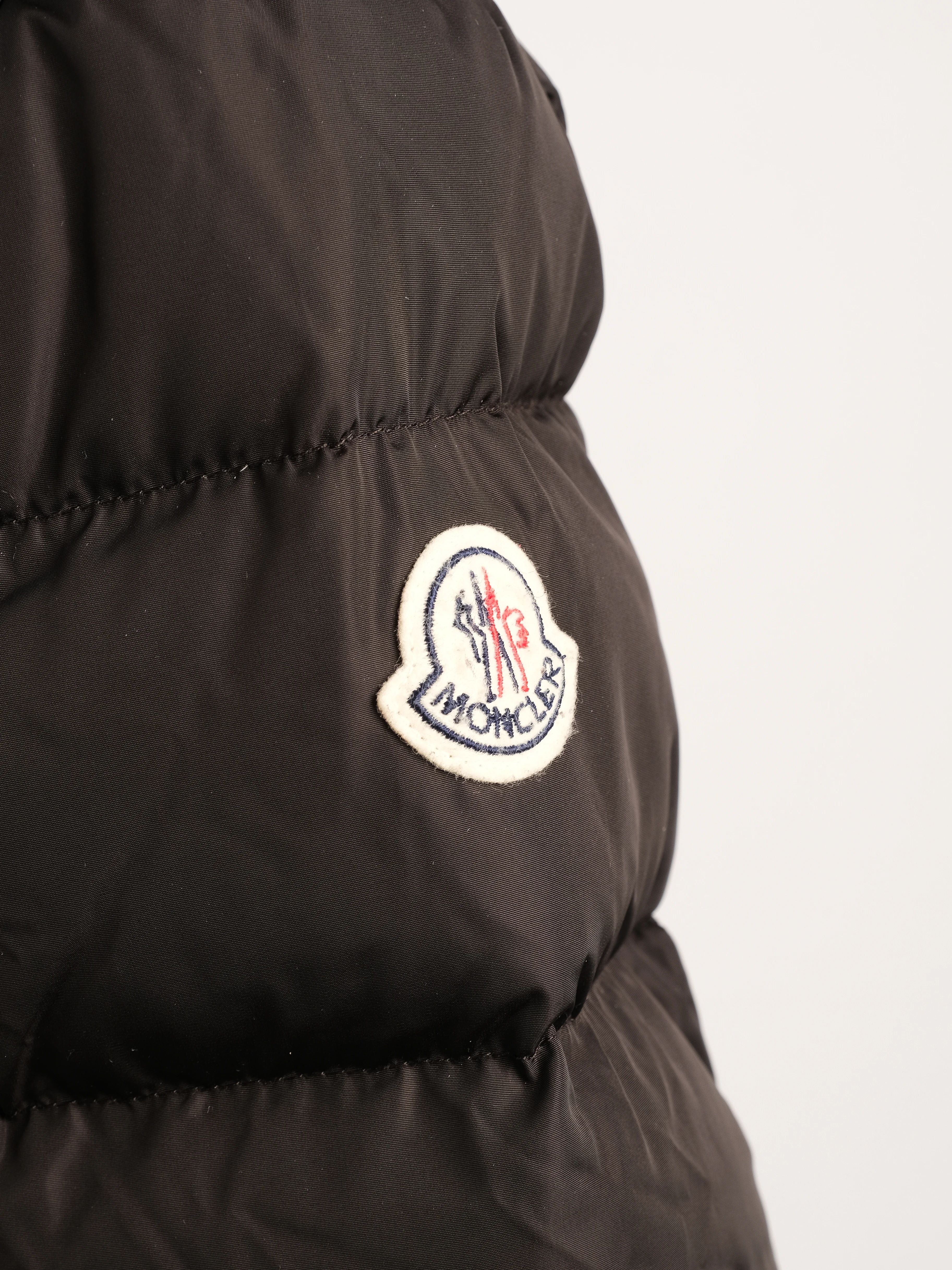 Perfect Moncler Blue Hooded Puffer Coat Nylon Women