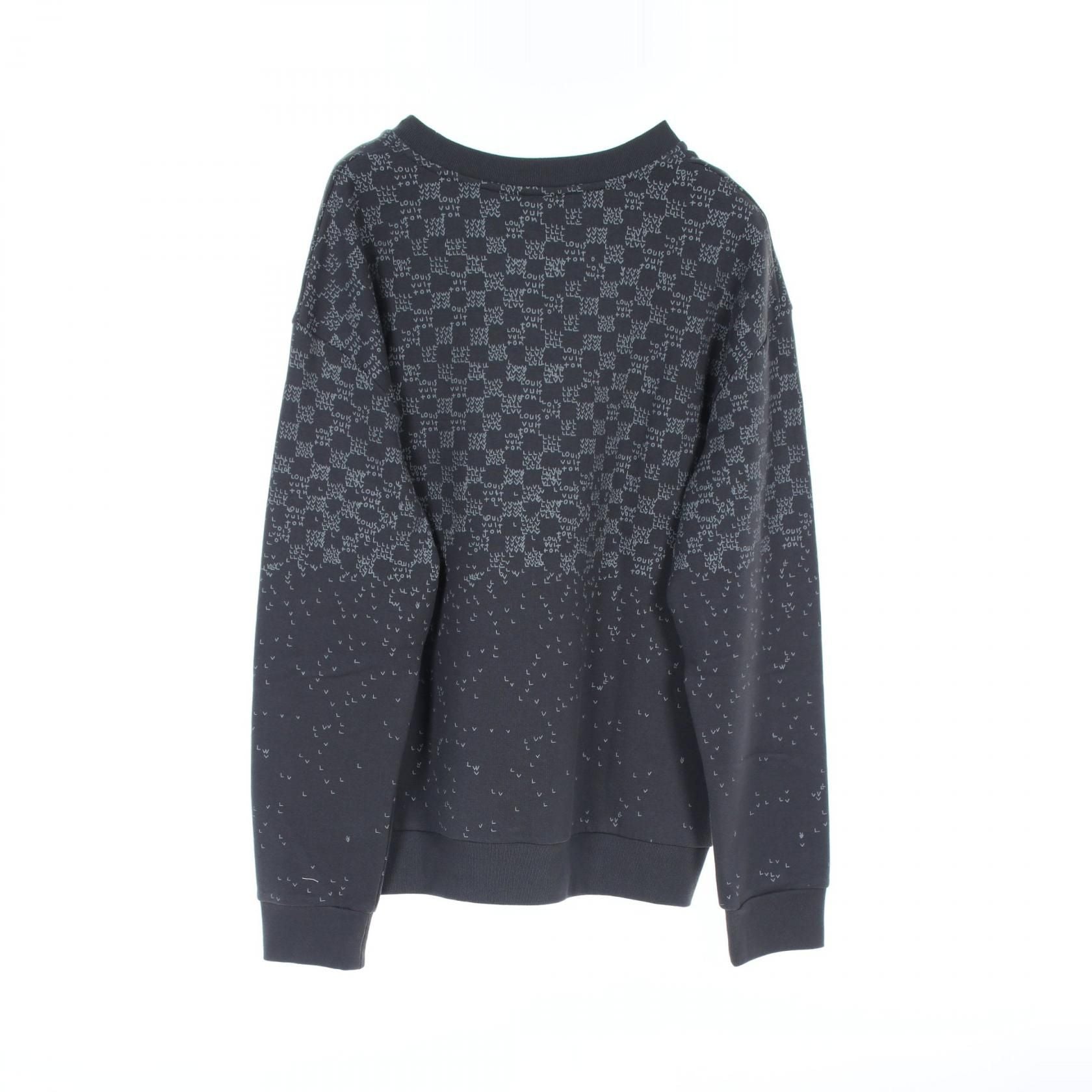 Louis Vuitton Damier Spread Printed Gres Gray Sweat Rm 222m Ihn Hny 11w