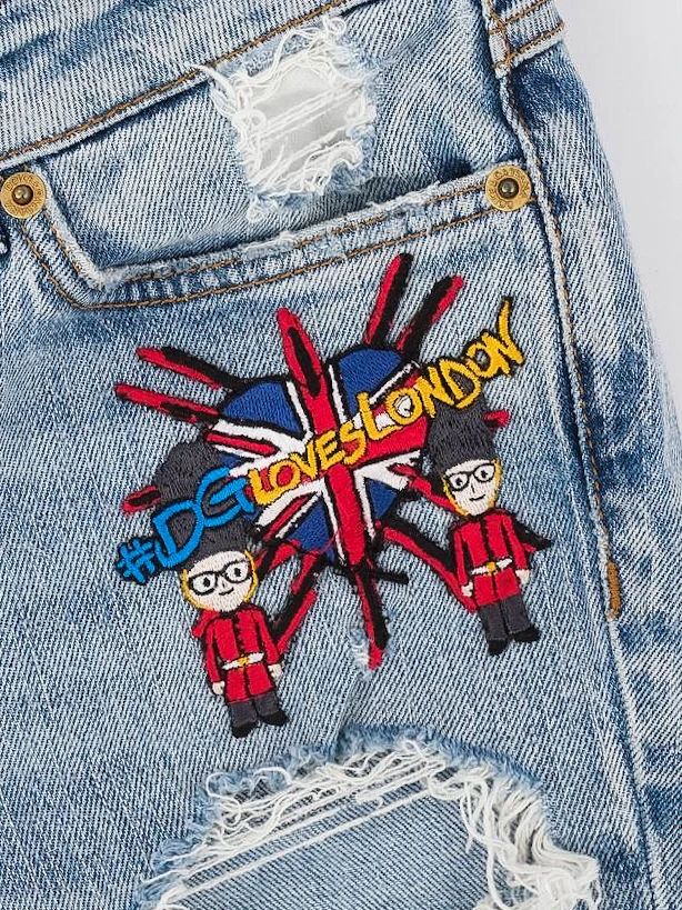 Excellent Dolce Gabbana Light Blue Distressed Jeans Size S