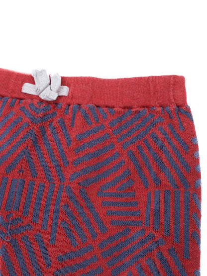 Excellent Micaela Greg Kids Red Pants Blue Geometric Size 5