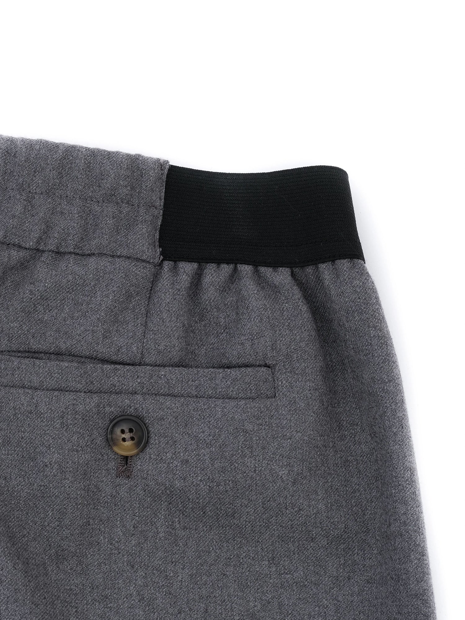 NEW Loulou Studio Gray Wool Trousers Wide Leg Size S