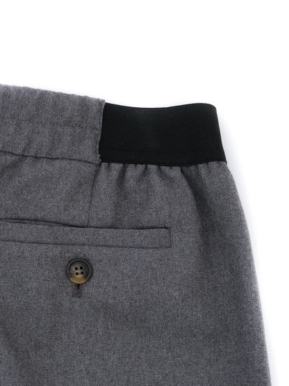 NEW Loulou Studio Gray Wool Trousers Wide Leg Size S