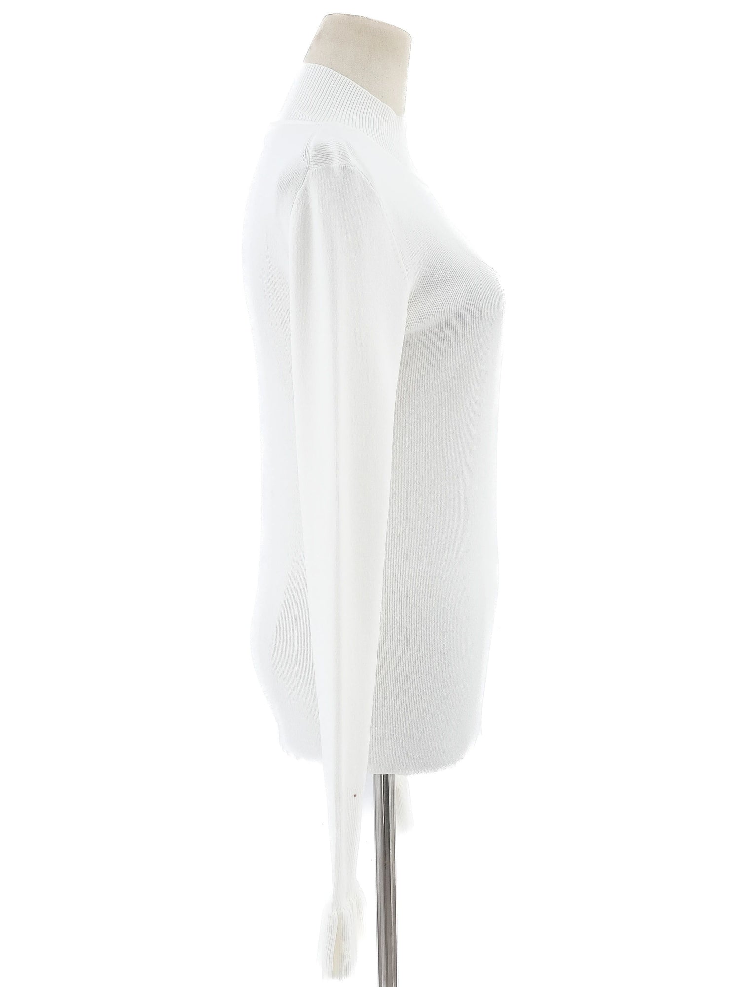 Excellent Cos White Long Sleeve Sweater Size S Viscose High Neck