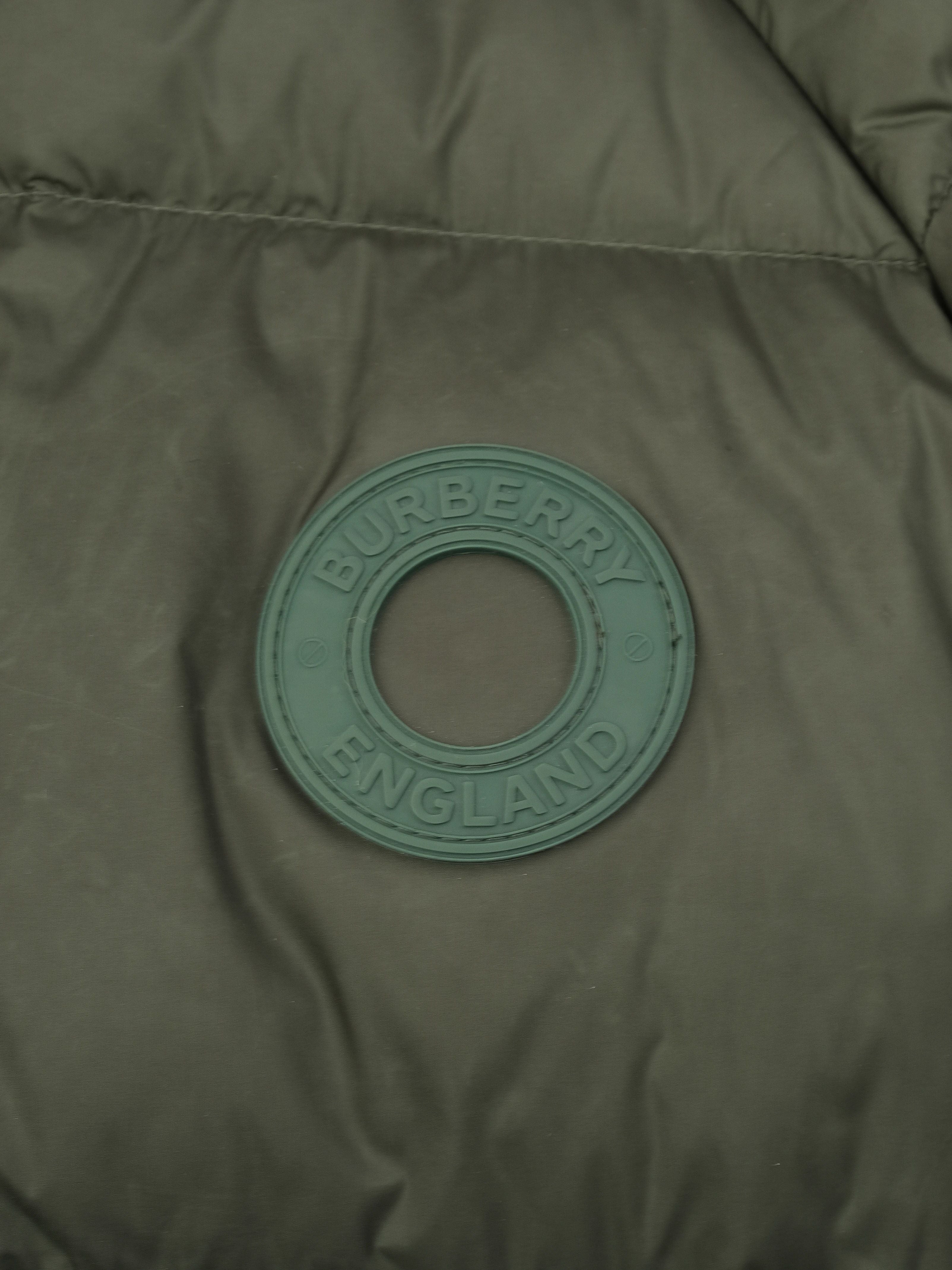 Perfect Burberry Green Puffer Jacket for Kids Size 14