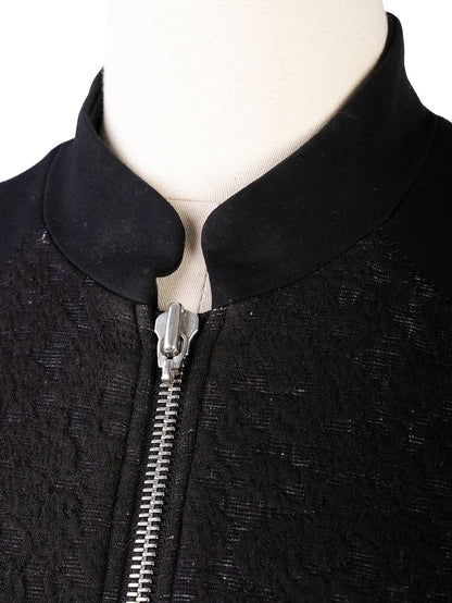 Excellent Escada Black Polyester Jacket Size S with Textured Design