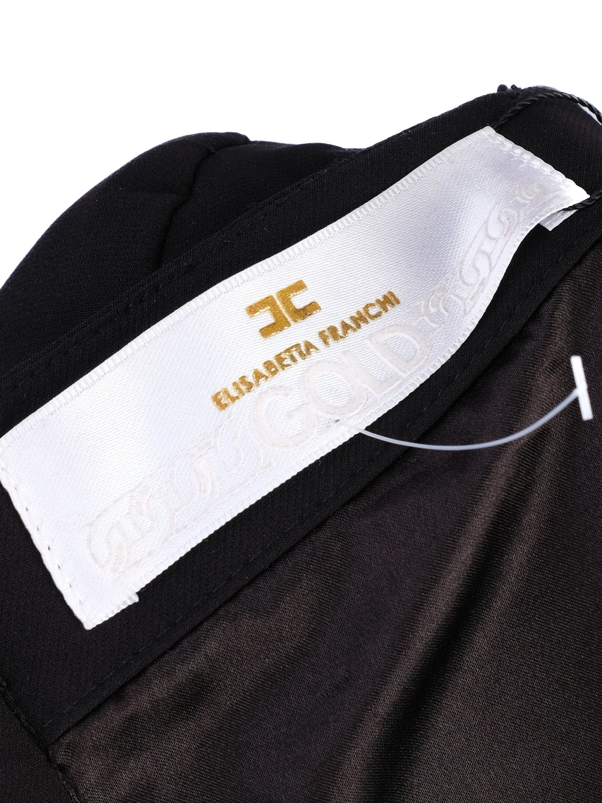 Excellent Elisabetta Franchi Black Bodycon Dress Size M