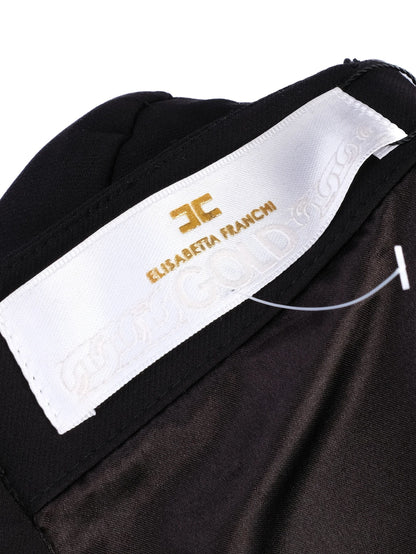 Excellent Elisabetta Franchi Black Bodycon Dress Size M