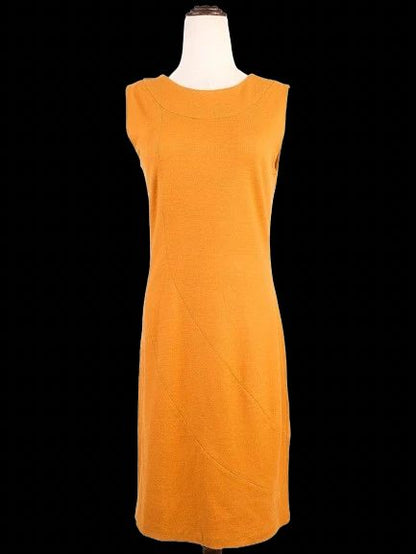 Excellent Nicole Farhi Orange Wool Dress Size S