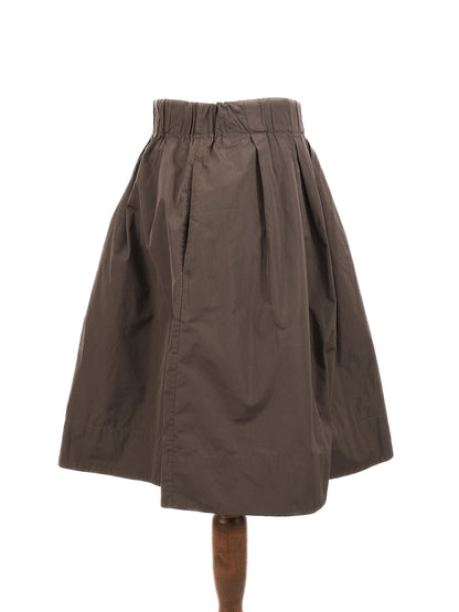Perfect Brunello Cucinelli Gray Silk Pleated Skirt Size XS