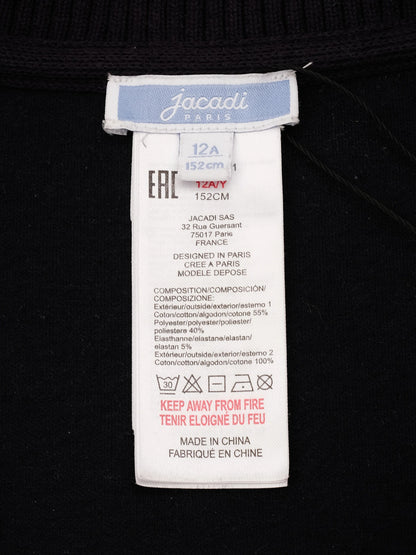 Excellent Jacadi Blue Jacket Size 12A Polyester Zippered Kid&