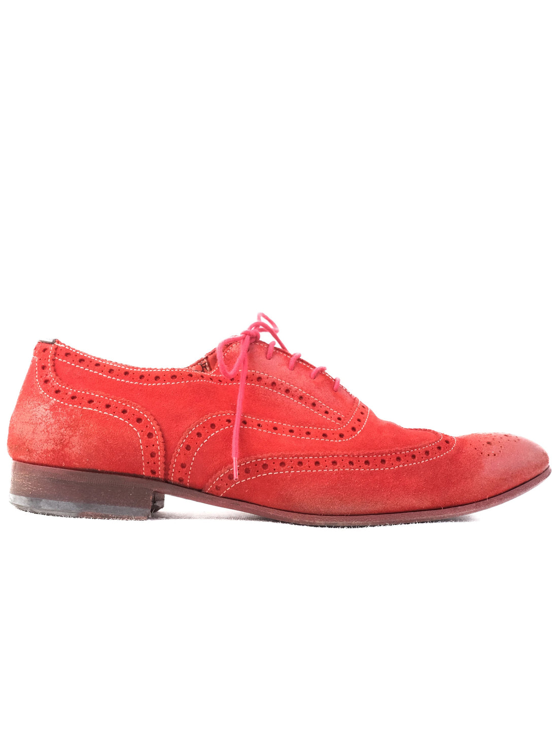 Excellent Paul Smith Red Leather Brogue Shoes Size 41