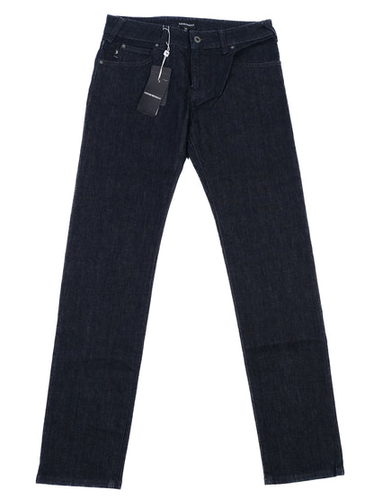 NEW Emporio Armani Dark Blue Cotton Jeans Size 14 Women&
