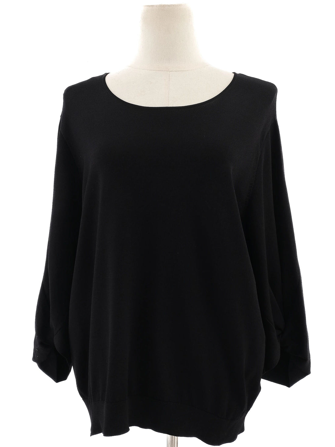 Excellent Cos Black Long Sleeve Blouse Size L Viscose