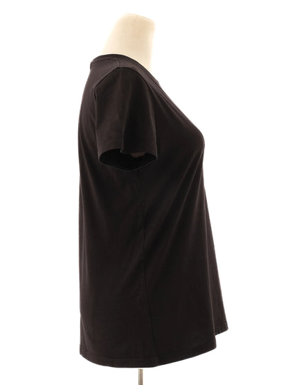 Excellent Karl Lagerfeld Black Cotton T-Shirt Size M with Cat Graphic