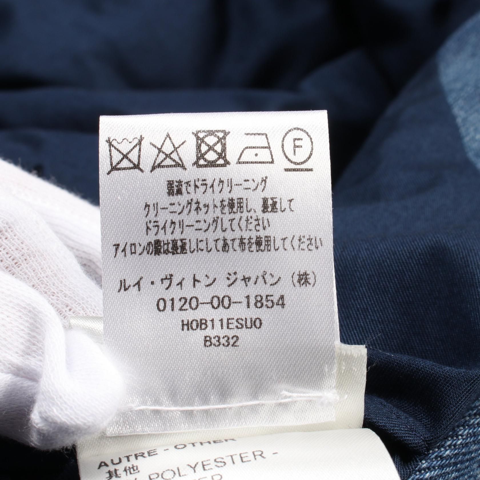 Louis Vuitton Monogram Padded Denim Jacket Blouson Rm 231m Su 0 Hob 11e Cotton Blue
