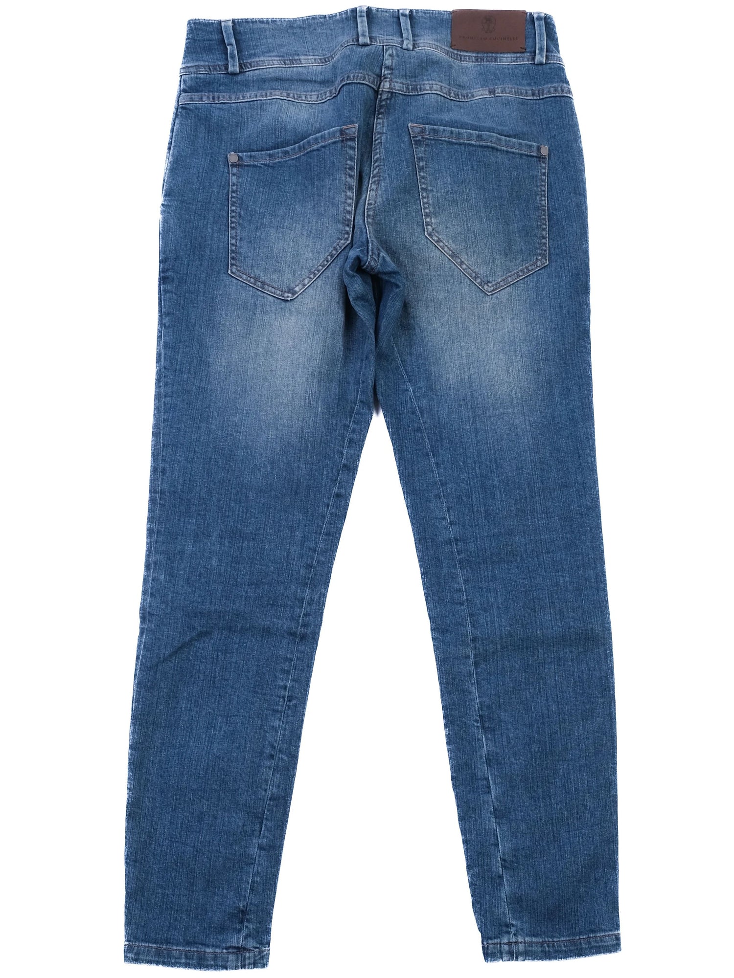 Excellent Brunello Cucinelli Blue Cotton Jeans Size S