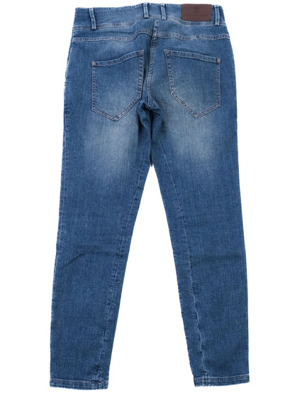 Excellent Brunello Cucinelli Blue Cotton Jeans Size S