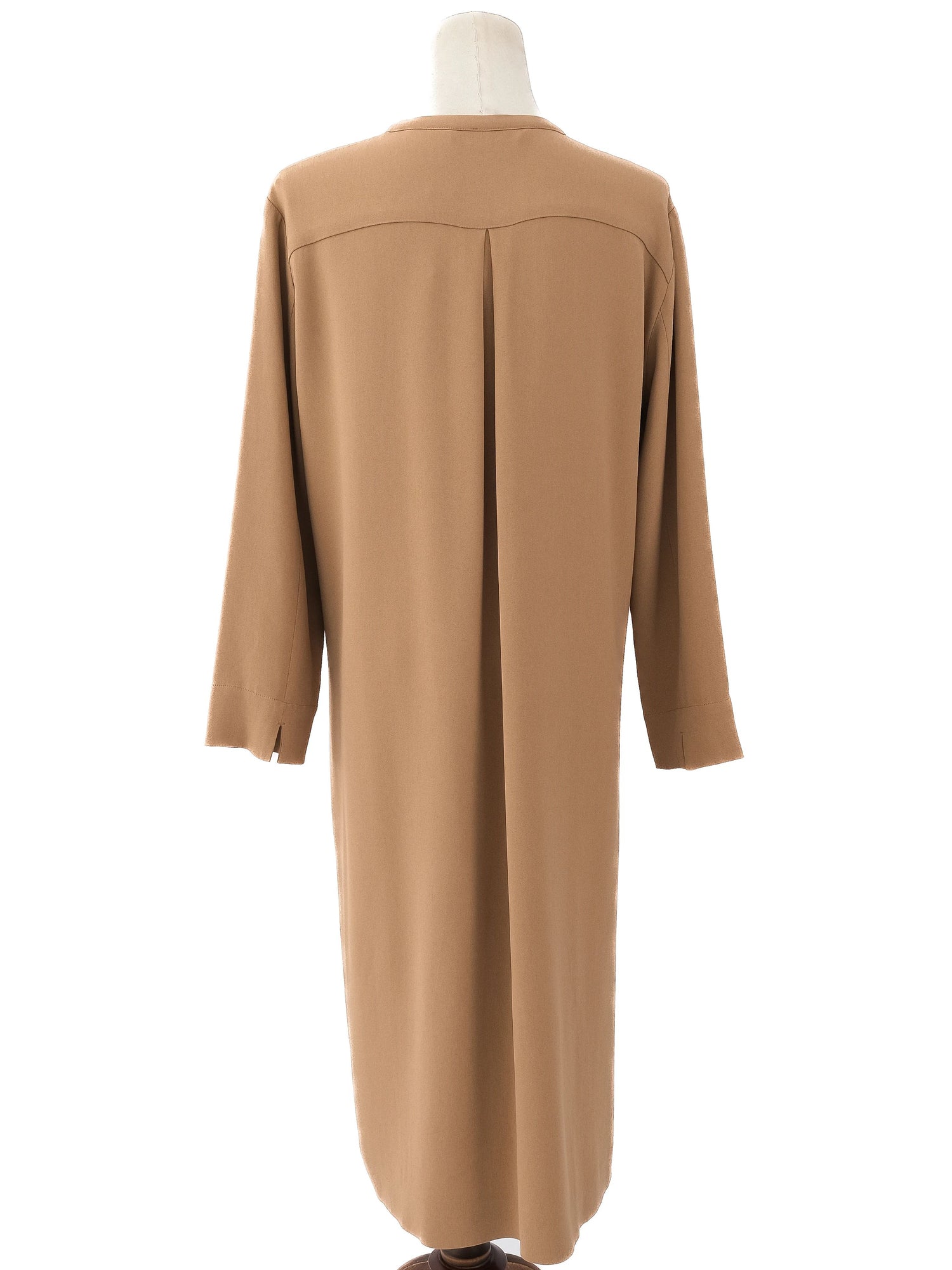 Excellent Max Mara Orange Viscose Long Coat Size L