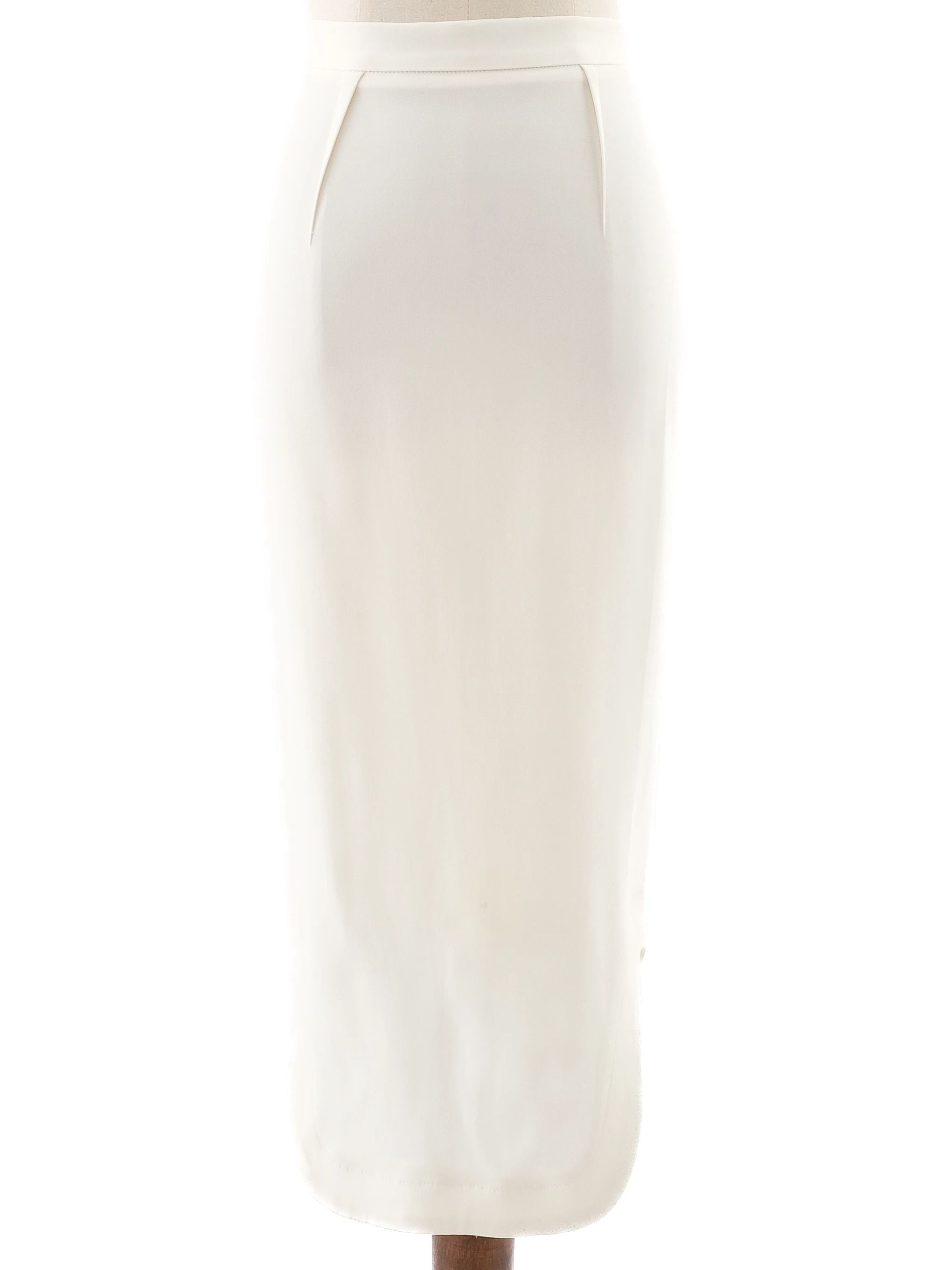 Excellent Roland Mouret Yellow Viscose Pencil Skirt Size XS